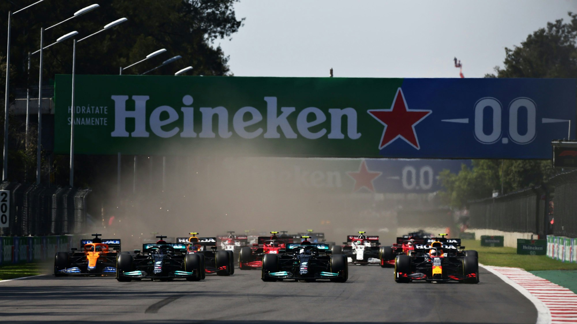 Das Fahrerfeld der Formel 1 beim Grand Prix von Mexiko
