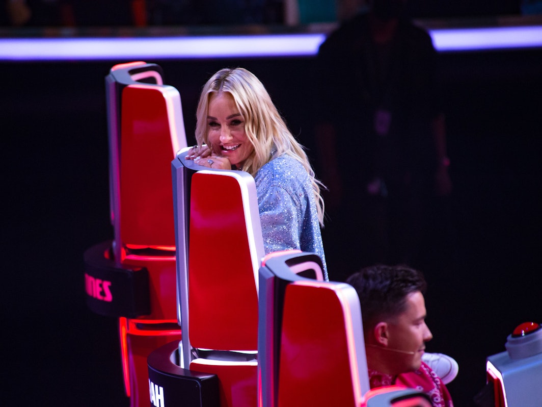 Sarah Connor (l.); Nico Santos (r.)
bei The Voice of Germany.