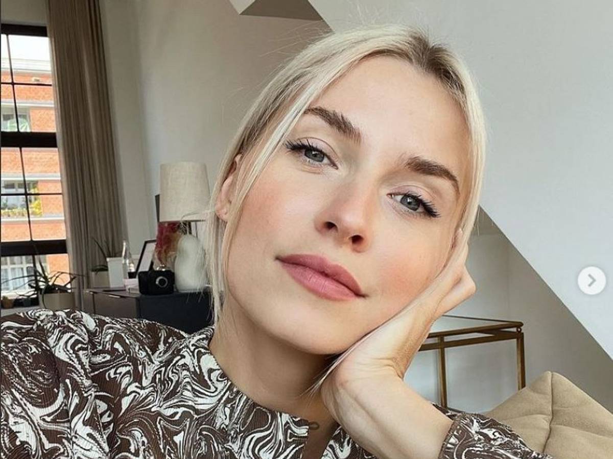 Lena Gercke auf einem Selfie, dass sie am 9. Oktober auf Instagram hochgeladen hat.