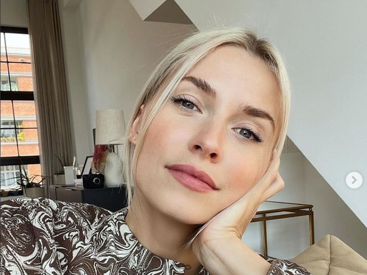 Lena Gercke auf einem Selfie, dass sie am 9. Oktober auf Instagram hochgeladen hat.