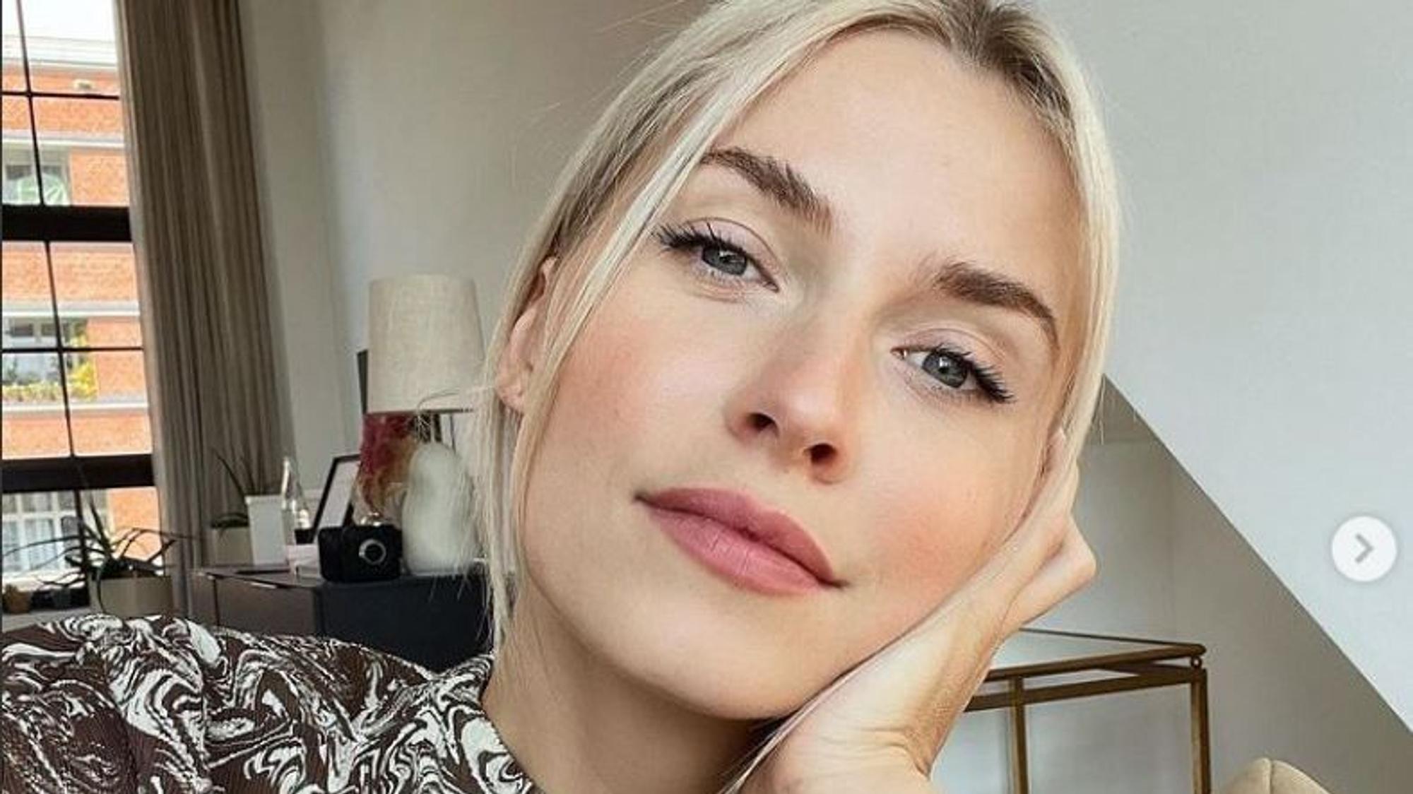 Lena Gercke auf einem Selfie, dass sie am 9. Oktober auf Instagram hochgeladen hat.