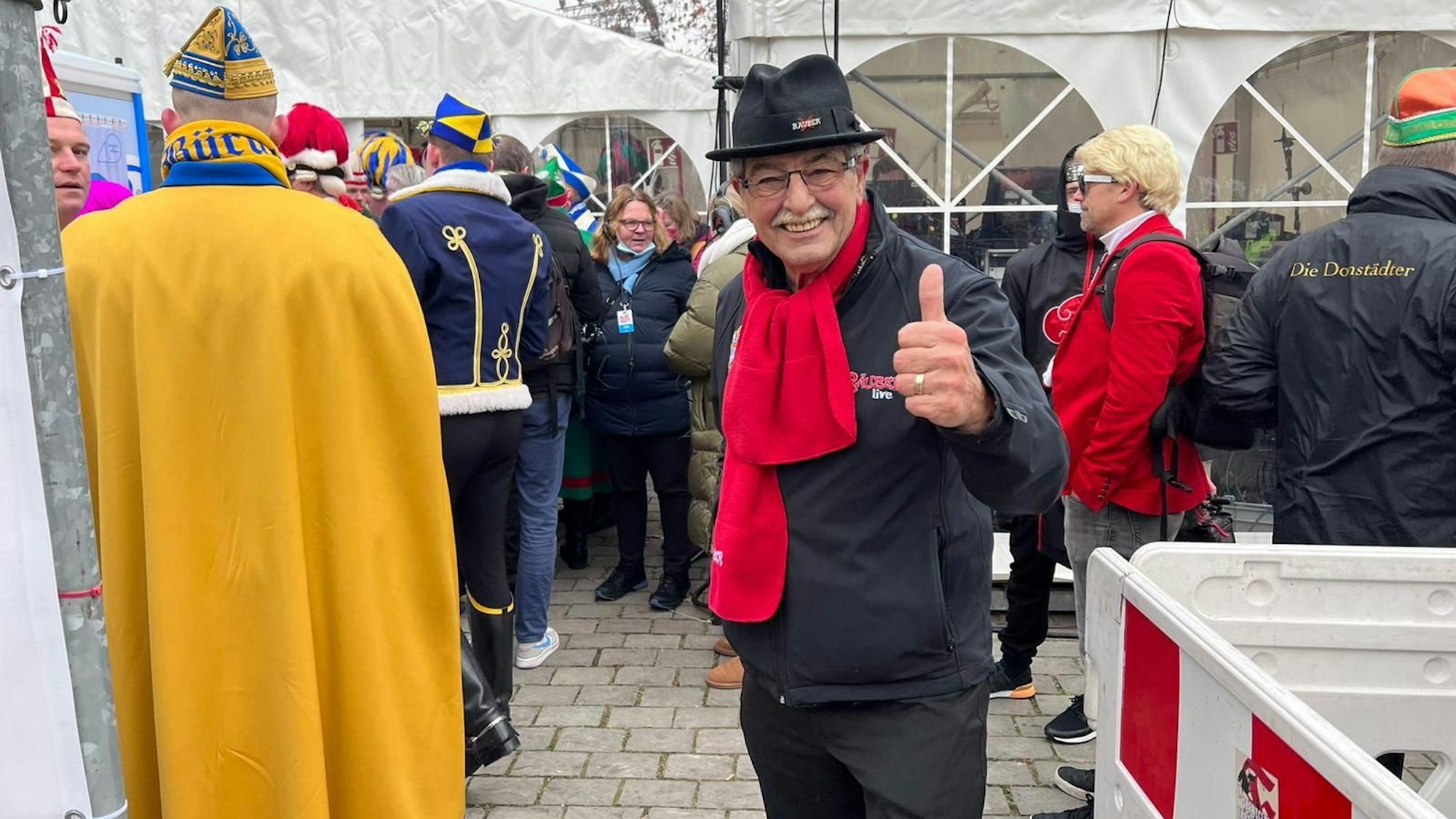 Räuber-Legende Charly Brandt am 11.11.2021 in Köln