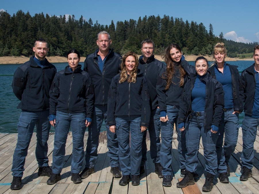 Zehn Menschen stellen sich den großen Herausforderung bei der neuen RTL-Show „Unbreakable“. Das Foto (aufgenommen am 27. Oktober 2021) zeigt die zehn Teilnehmer. V.l.: Eric Stehfest, Mimi Fiedler, Christian Kahrmann, Monika Sozanska, Hardy Krüger Jr., Ekaterina Leonova, Susi Kentikian, Jasmin Tawil, Marvin Linke, Osan Yaran.