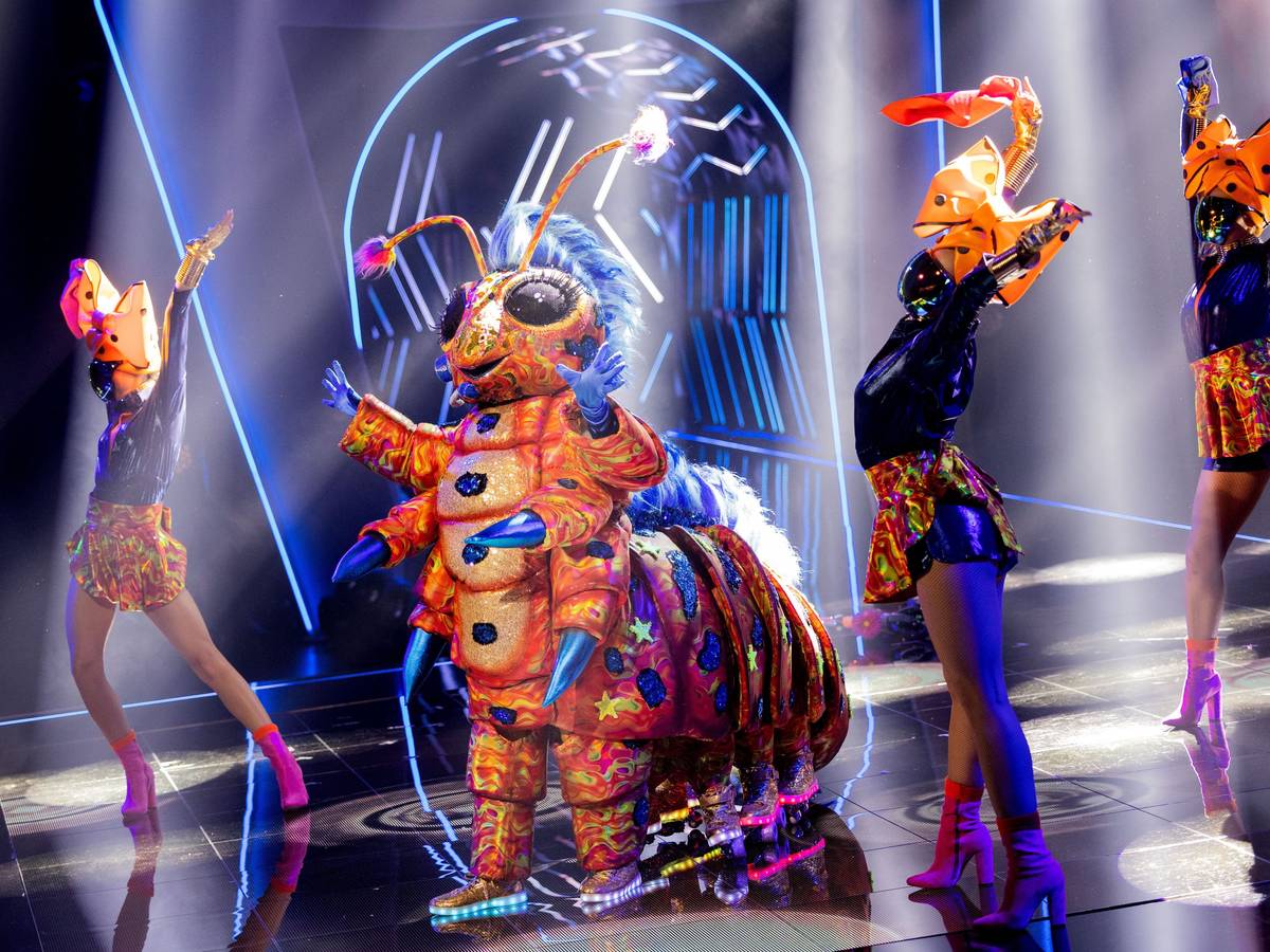 Die Raupe steht in der „ProSieben“-Show „The Masked Singer“ auf der Bühne.