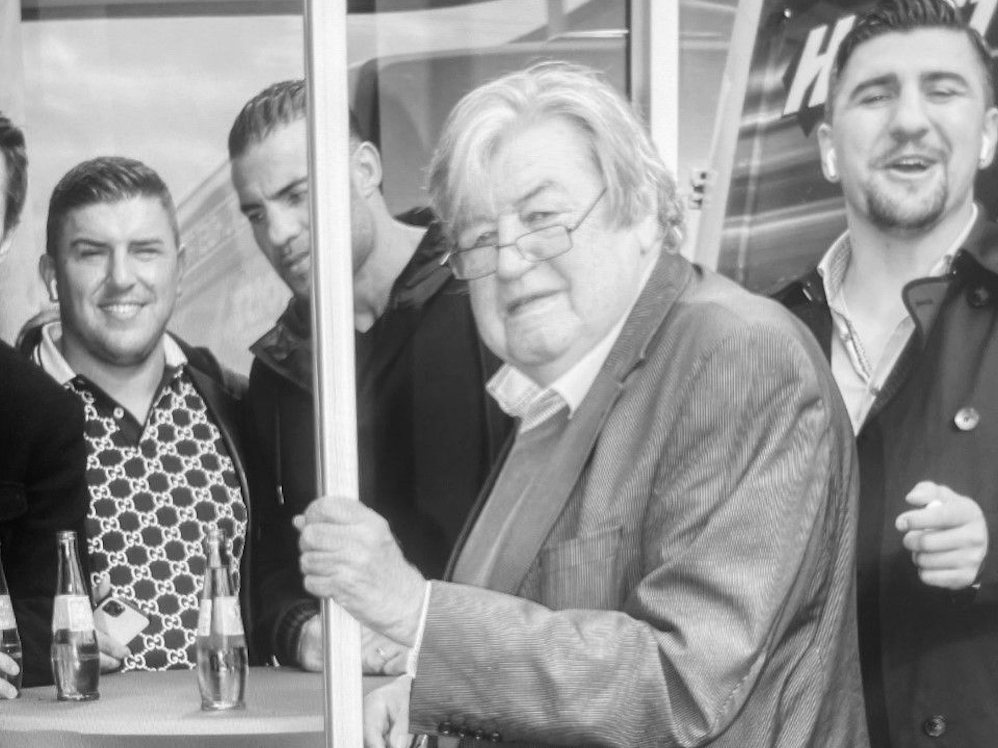 Hans Reski beim Besuch der Hoist-Messe in der Kölner Südstadt