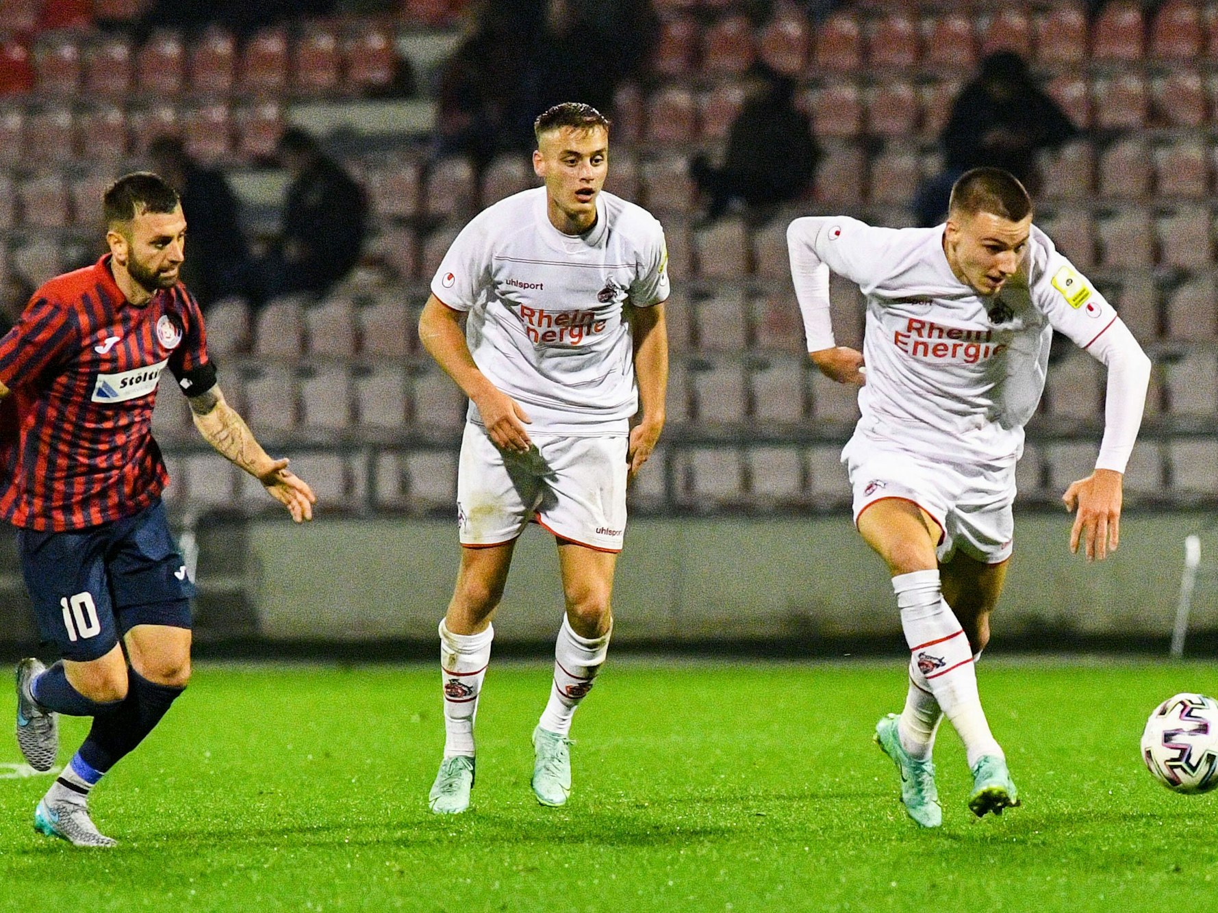 Tim Lemperle und Marvin Obuz im Dress des 1. FC Köln