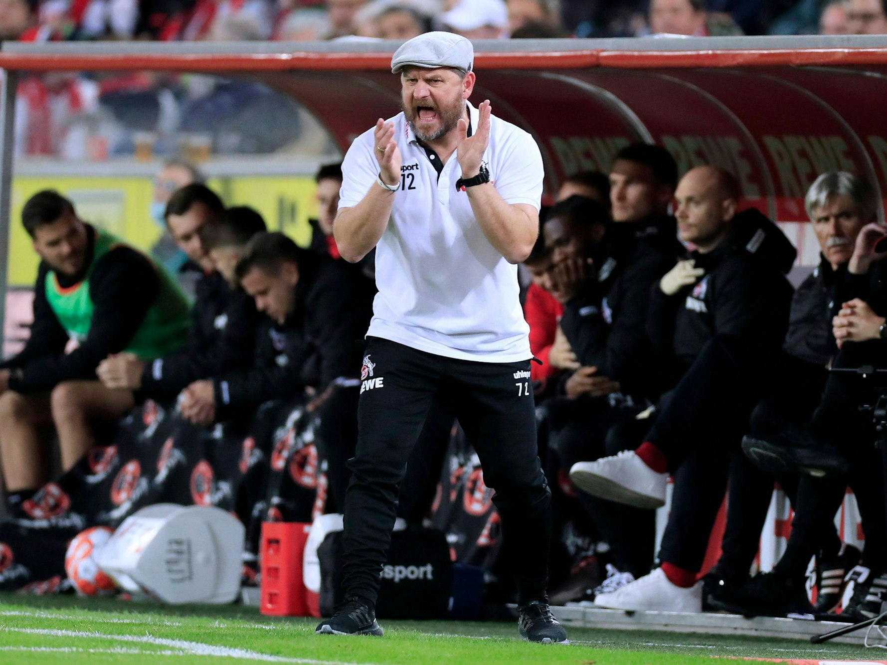 Steffen Baumgart trainiert den 1. FC Köln gegen Union Berlin.