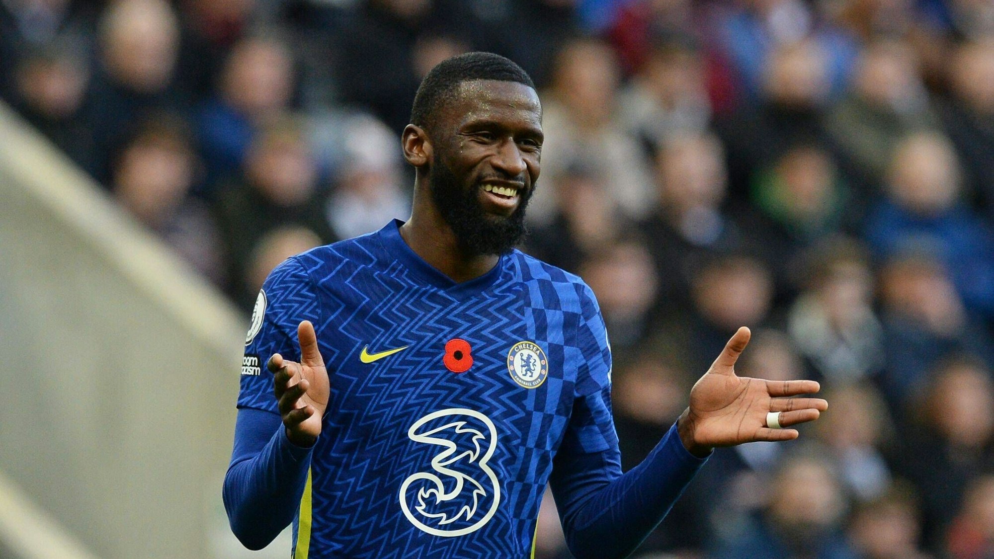 Antonio Rüdiger im Spiel bei Newcastle United