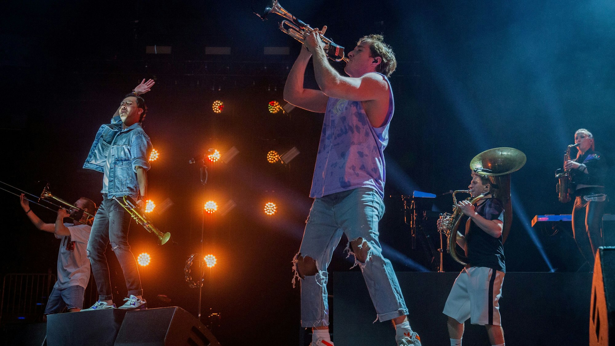 Querbeat-Konzert "Radikal Positiv" in der Lanxessarena Köln am 12. November 2021.