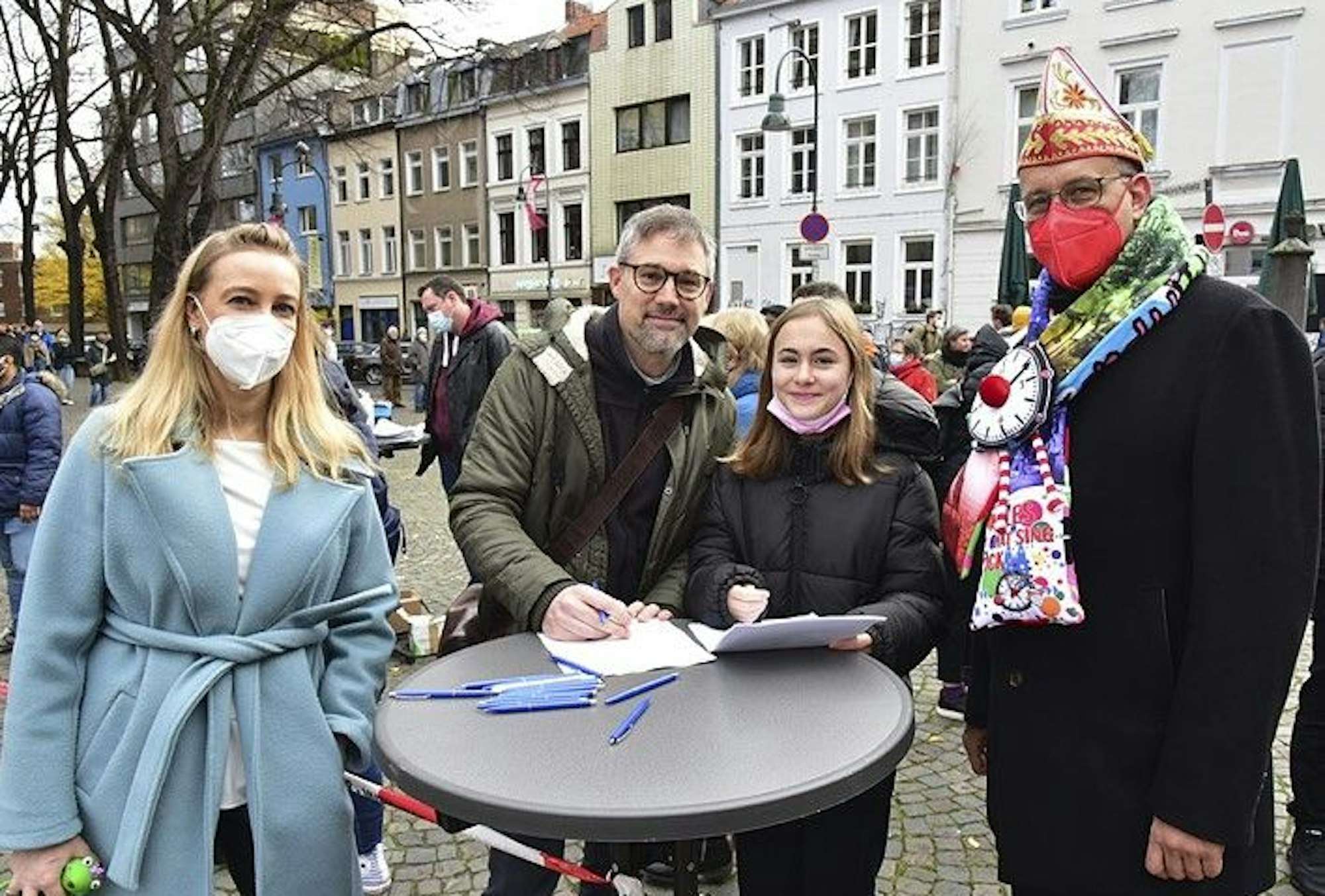 Impfbus an St. Severin am 14. November 2021