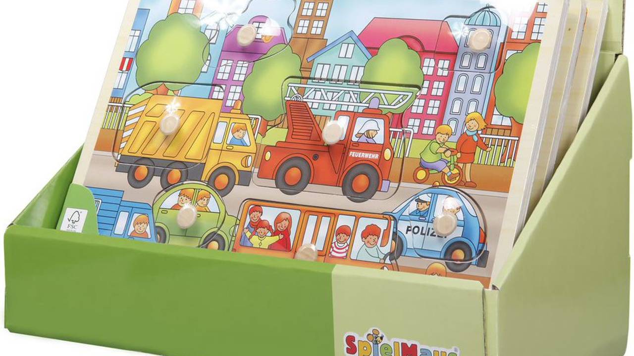 Rückruf Einlegepuzzle von SpielMaus Holz / Weiterer Text über ots und www.presseportal.de/nr/50529 / Die Verwendung dieses Bildes ist für redaktionelle Zwecke unter Beachtung ggf. genannter Nutzungsbedingungen honorarfrei. Veröffentlichung bitte mit Bildrechte-Hinweis.
