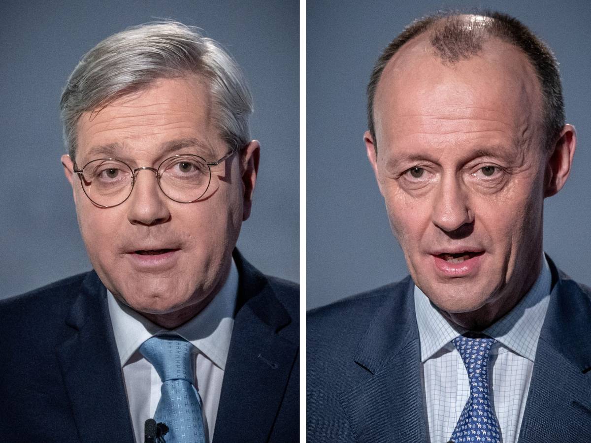 Die CDU-Politiker Norbert Röttgen (l-r) Friedrich Merz, aufgenommen jeweils am 08.01.2021, und Helge Braun, aufgenommen am 27.07.2020 bewerben sich für die Nachfolge von Armin Laschet als CDU-Chef.