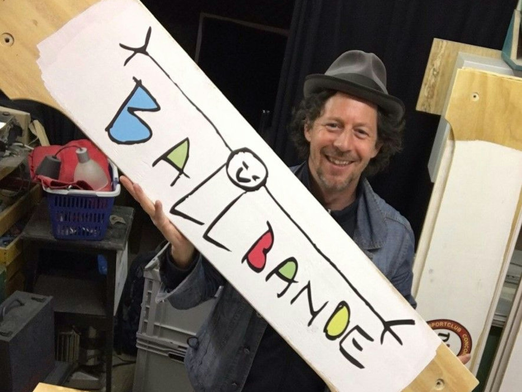 Anton Weber mit der Ballbande.