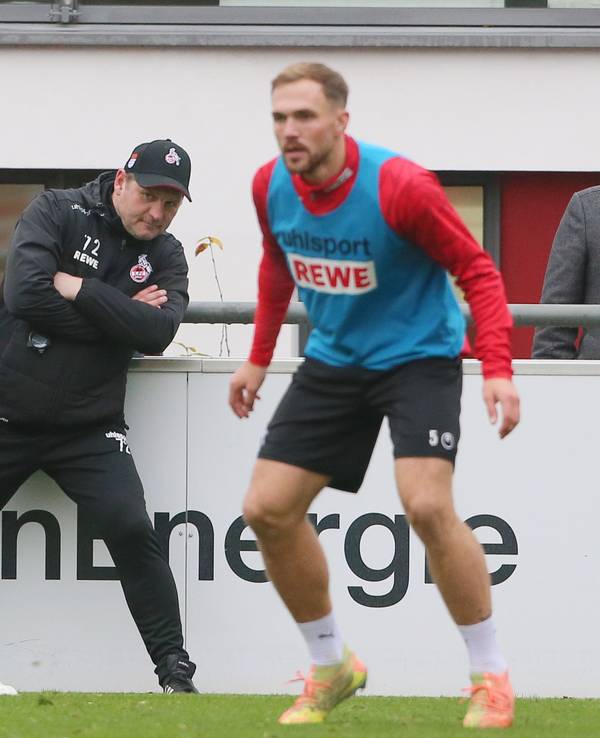 Steffen Baumgart im Training des 1. FC Köln.