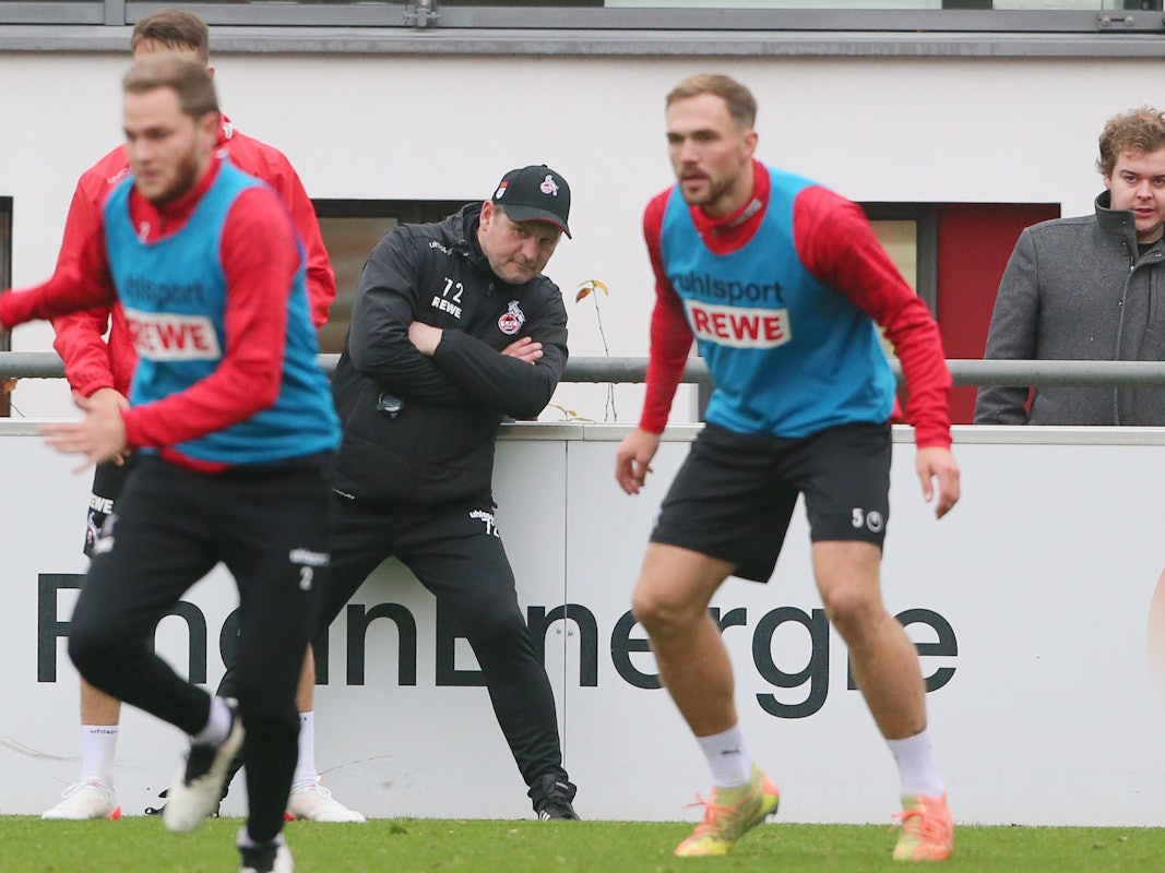 Steffen Baumgart im Training des 1. FC Köln.