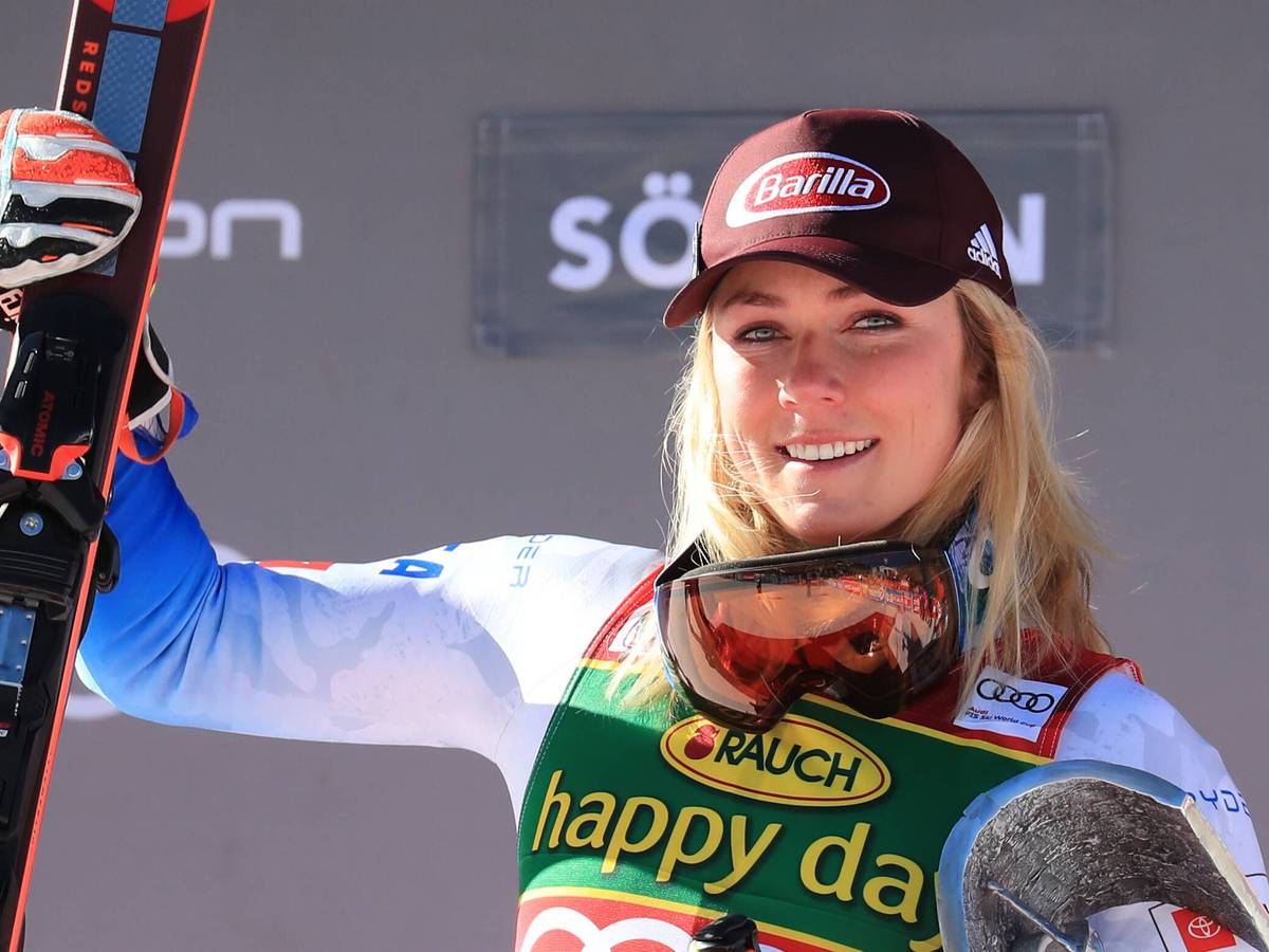 Alpine Ski World Cup: Mikaela Shiffrin nach dem Riesen-Slalom in Sölden.