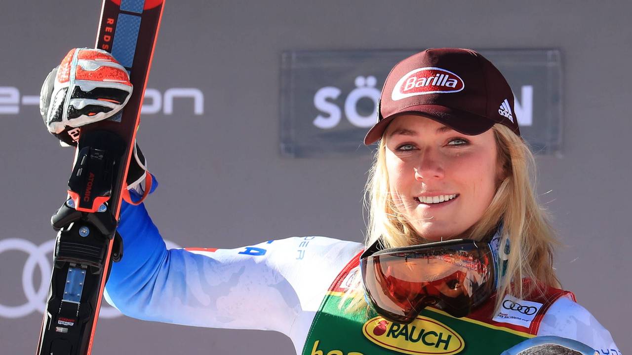 Alpine Ski World Cup: Mikaela Shiffrin nach dem Riesen-Slalom in Sölden.