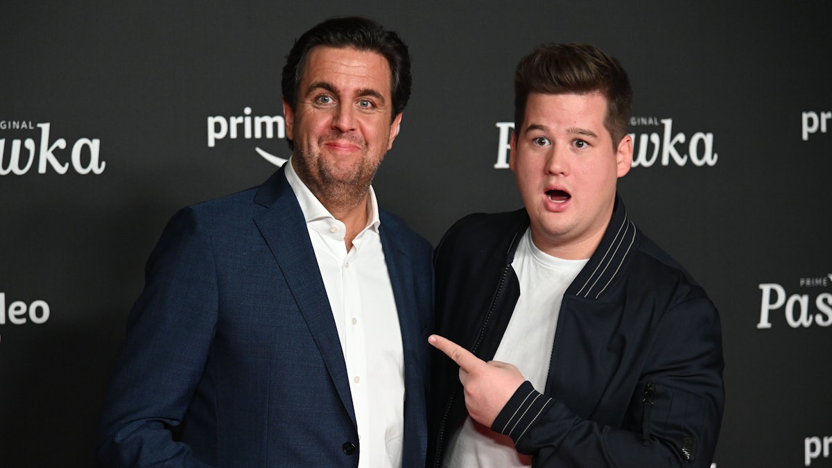Chris Tall und Bastian Pastewka bei der Premiere der neuen Staffel der Comedy-Serie „Pastewka“.