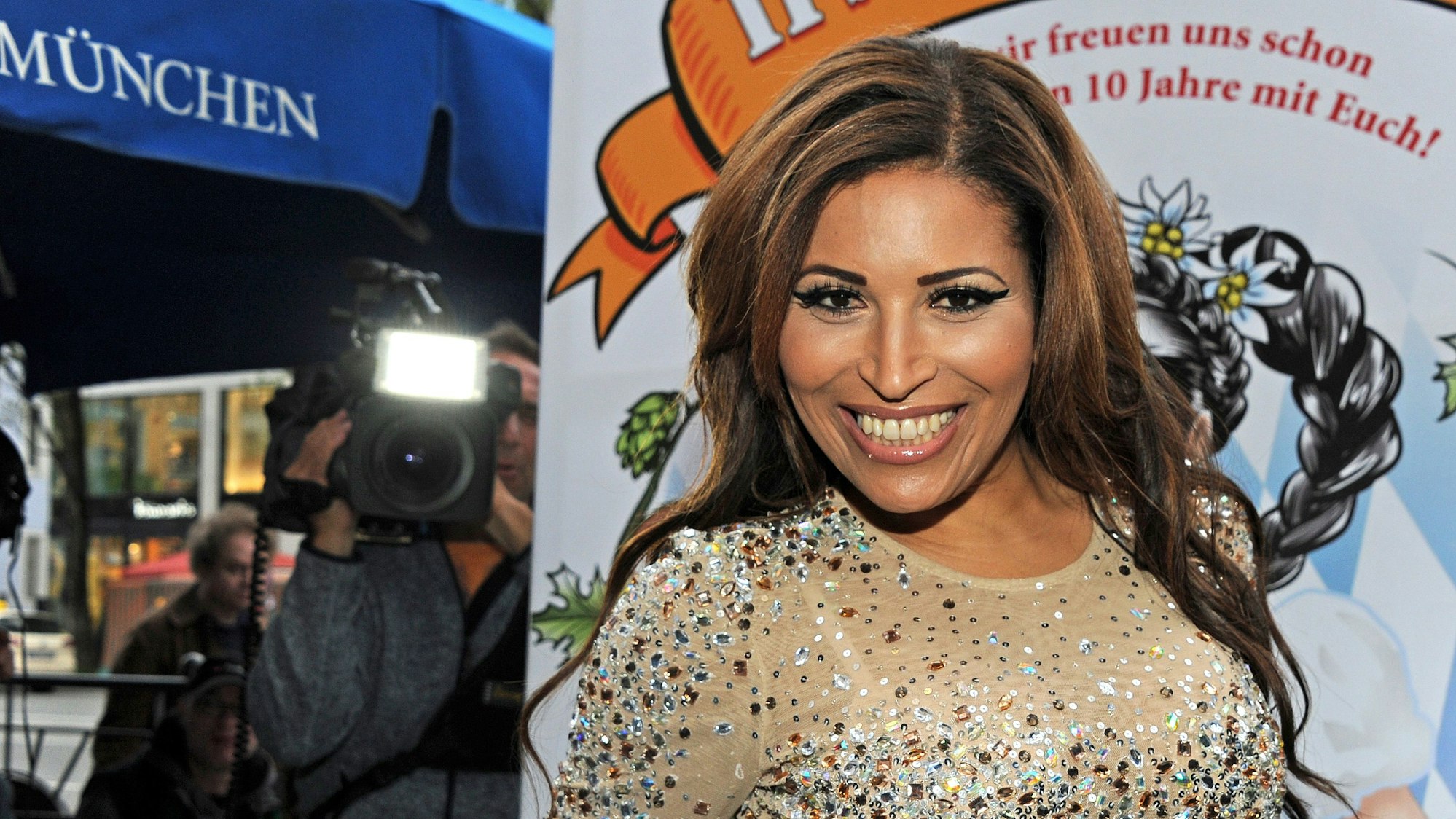 Patricia Blanco präsentiert sich auf Instagram hüllenlos. Auf dem Foto ist sie bei einem Event in München 2016 zu sehen.