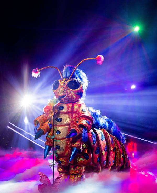 Die Raupe steht in der ProSieben-Show „The Masked Singer“ auf der Bühne.