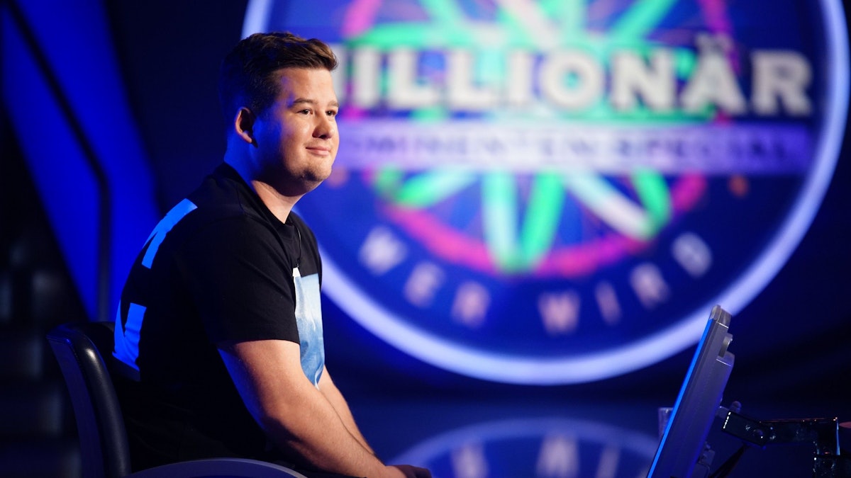 Vergeigte es fast bei der 100-Euro-Frage: Chris Tall, der am Donnerstag (18. November) bei „Wer wird Millionär?“ zu Gast war.