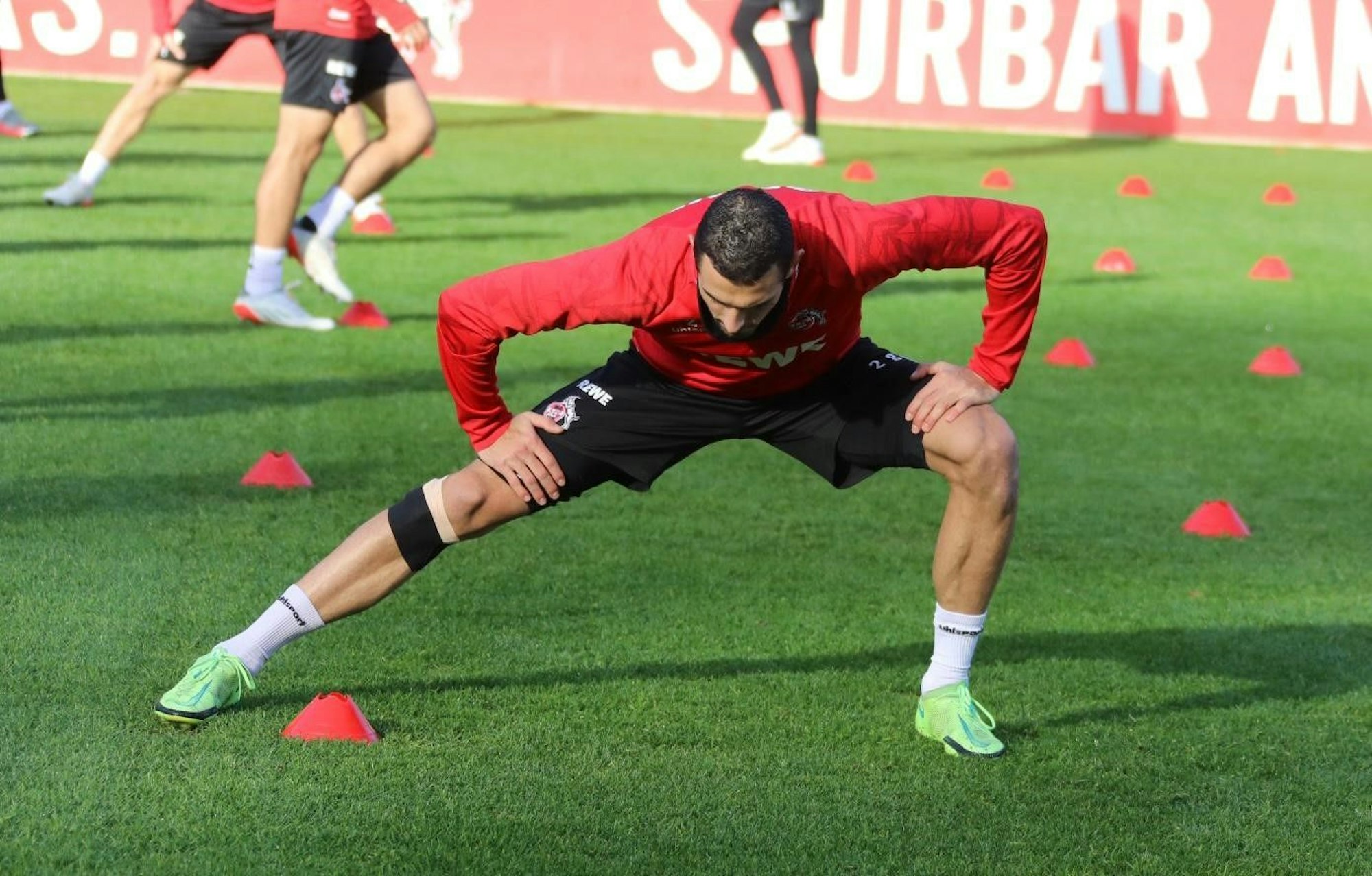 Ellyes Skhiri machte am Donnerstag, 18. November 2021, bereits alle Übungen beim Mannschaftstraining mit.