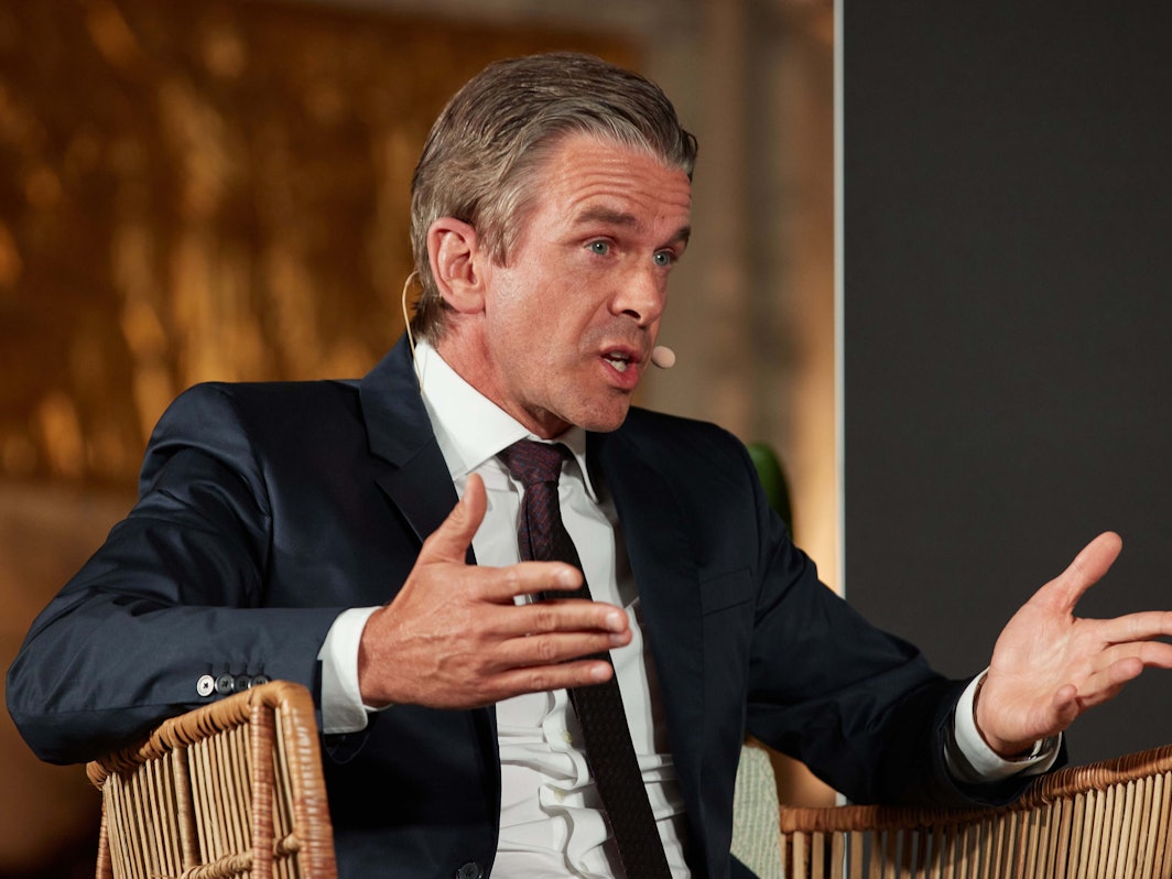 Markus Lanz bei der Veranstaltung „Das Triell: Jan Böhmermann, Markus Lanz und Giovanni di Lorenzo über Macht und Ohnmacht des politischen Journalismus“ im September 2021 in Hamburg