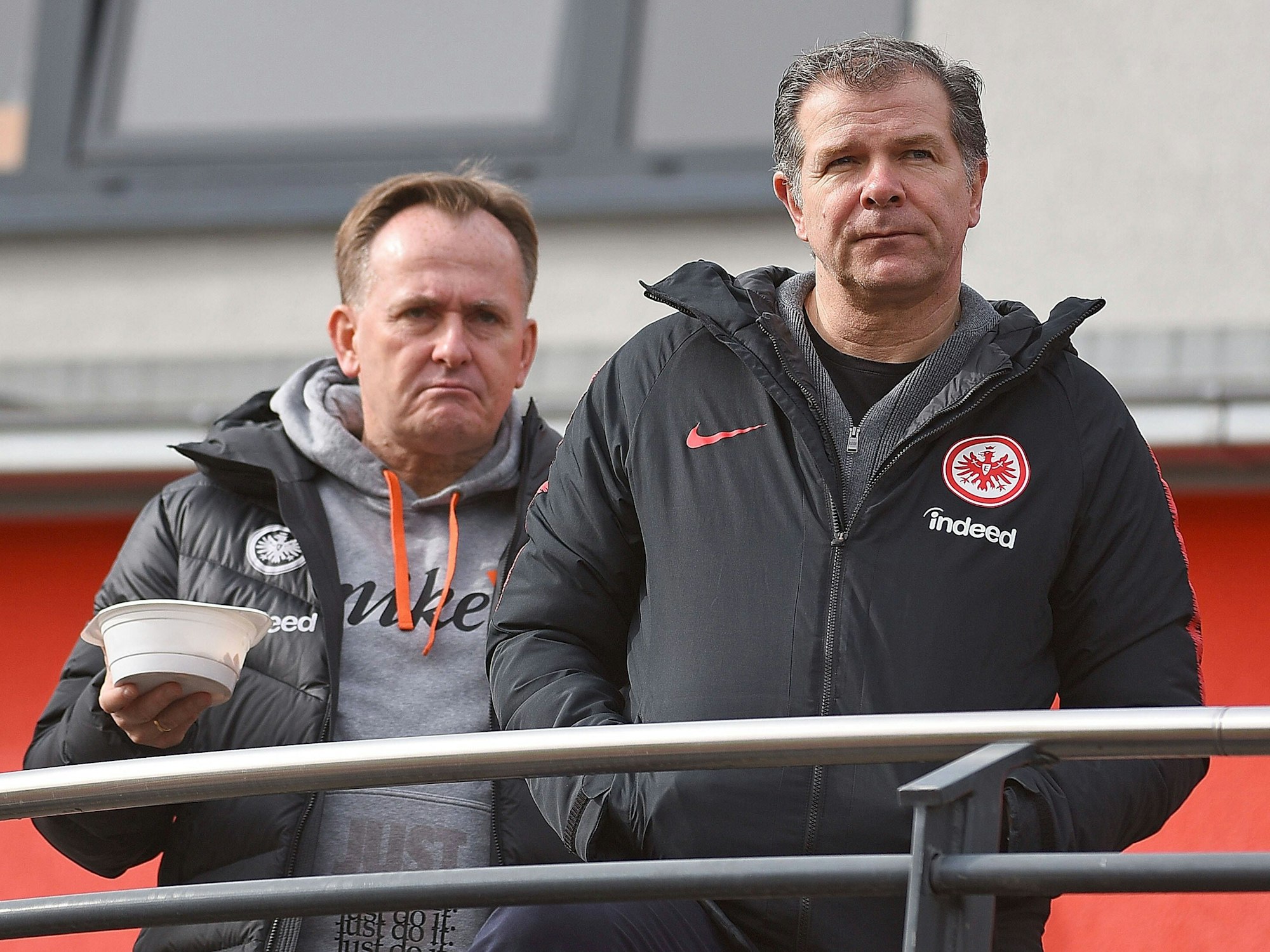 Eintracht Frankfurt: Nachwuchsleistungschefs Armin Kraaz und Andreas Möller (r.).