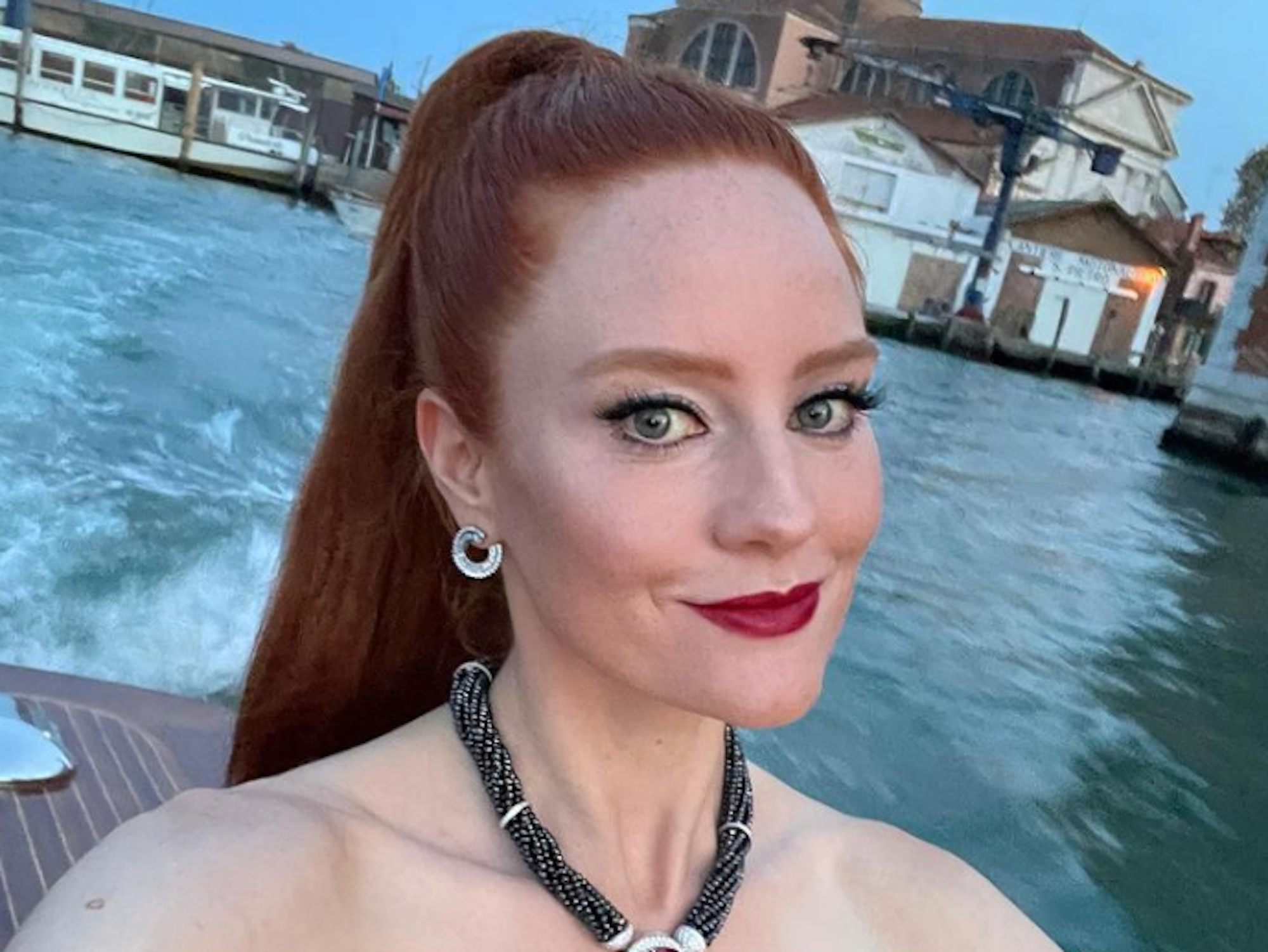 Barbara Meier, hier auf einem Instagram-Selfie vom 11. September 2021, zeigt sich auf Instagram jetzt mit großer Babykugel.