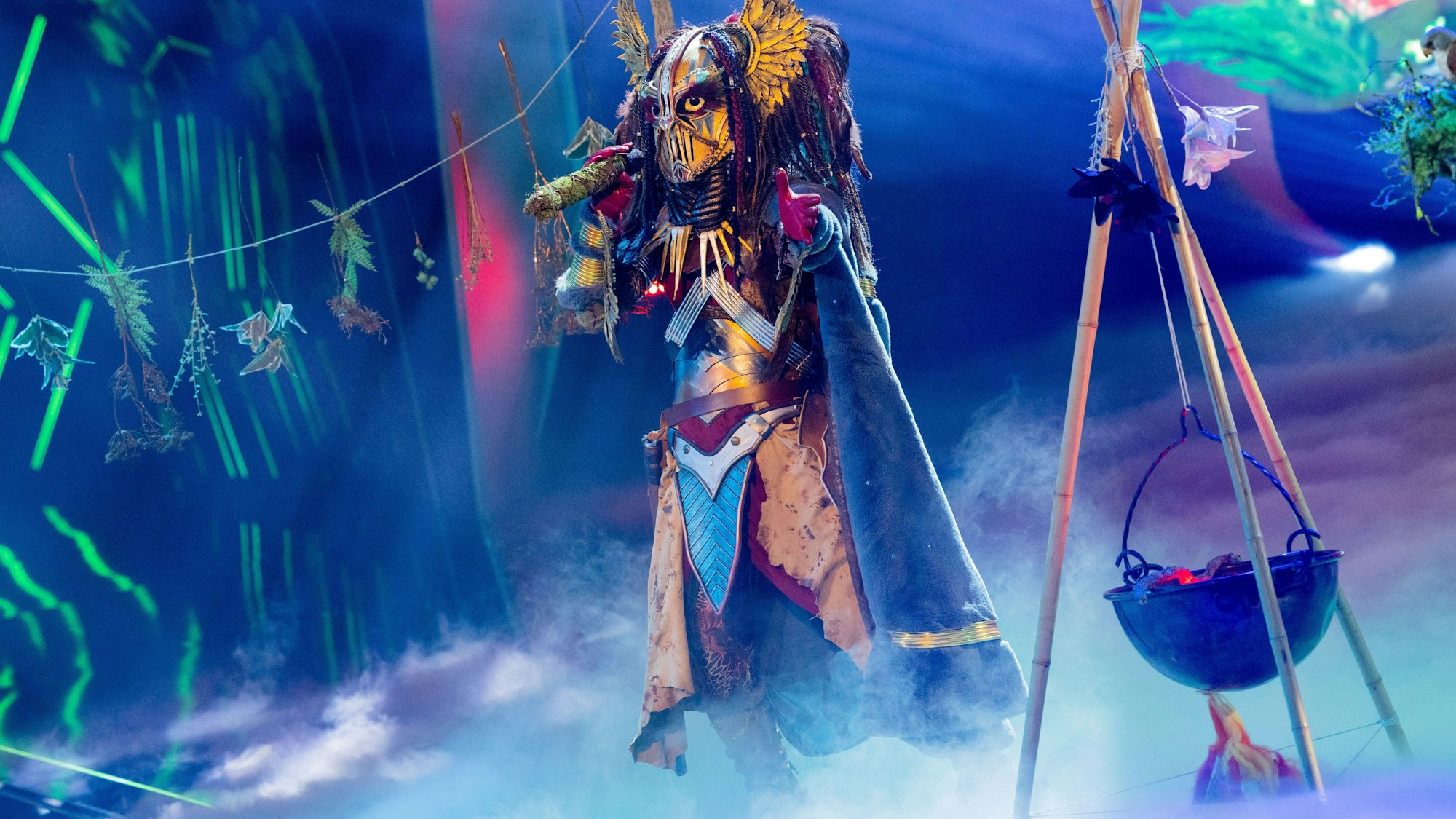 Die Heldin steht in der ProSieben-Show „The Masked Singer“ auf der Bühne.