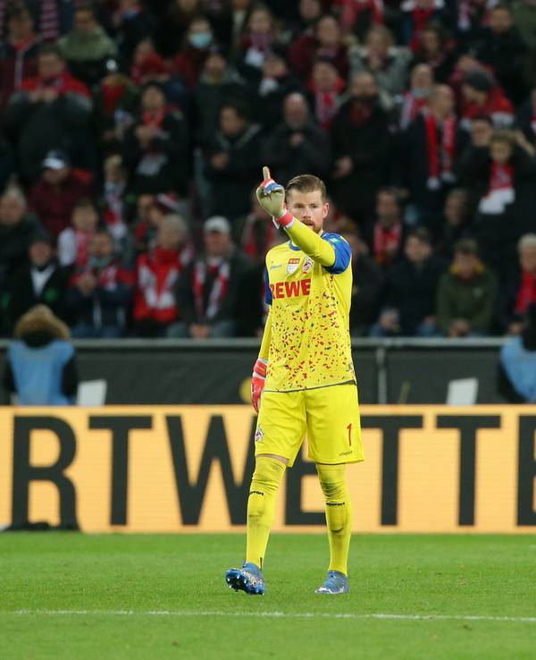 Timo Horn vom 1. FC Köln im Spiel gegen Union Berlin