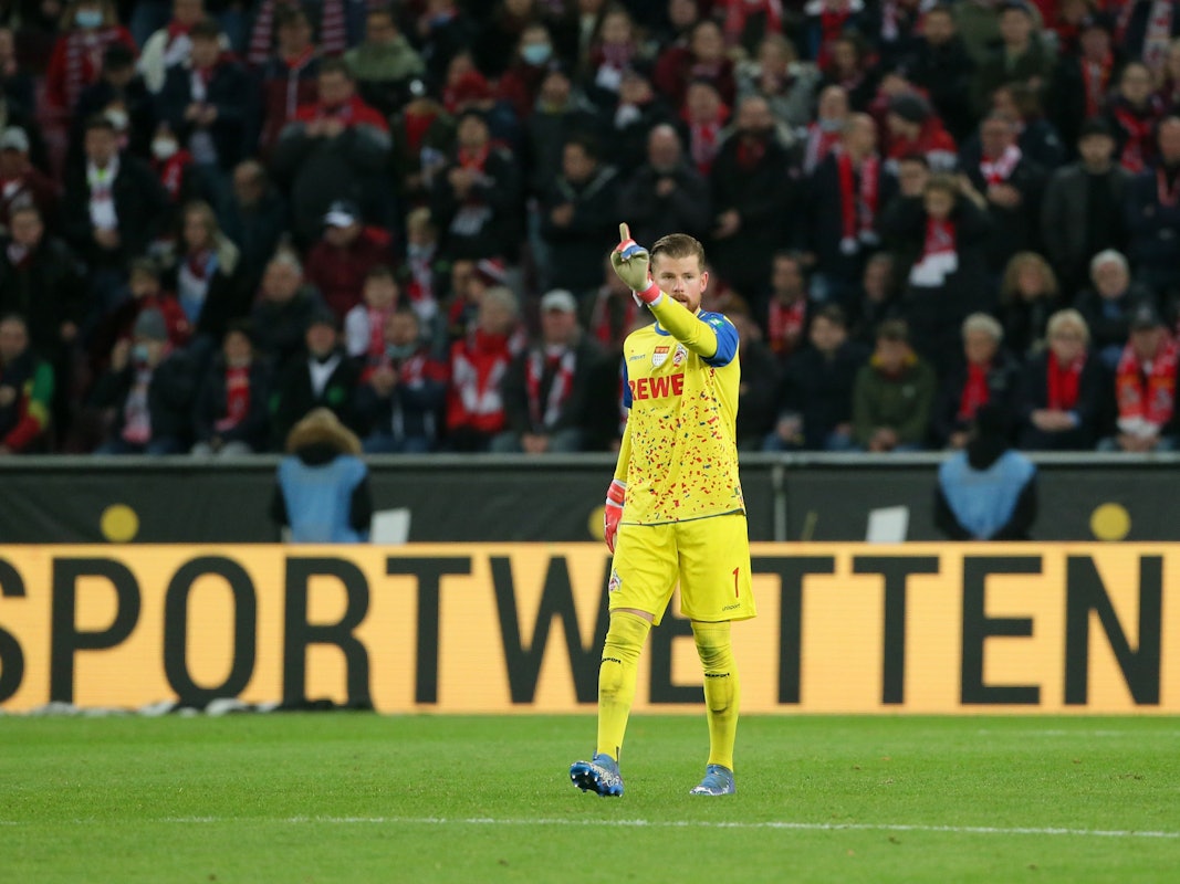 Timo Horn vom 1. FC Köln im Spiel gegen Union Berlin