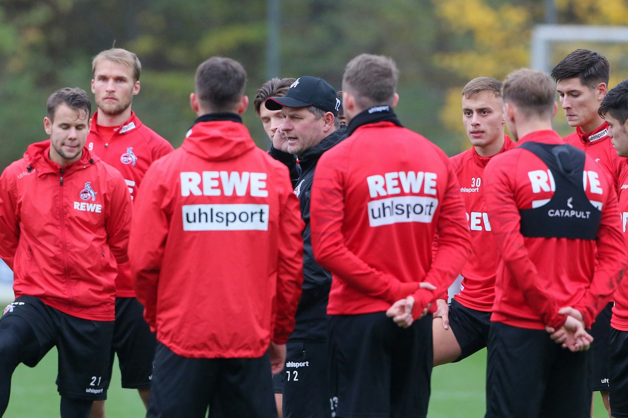 Steffen Baumgart bereitet den 1. FC Köln auf Mainz 05 vor.