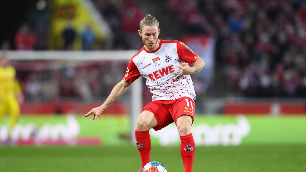 Florian Kainz im Spiel des 1. FC Köln gegen Union.