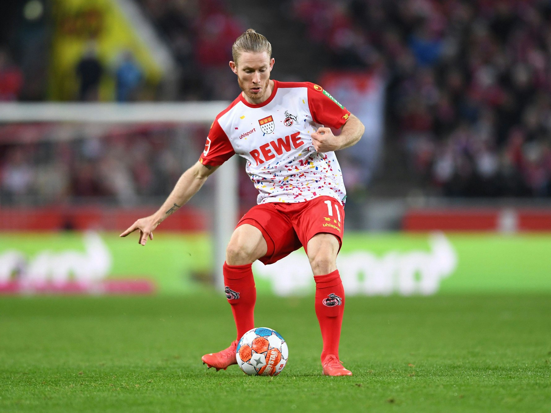 Florian Kainz im Spiel des 1. FC Köln gegen Union.
