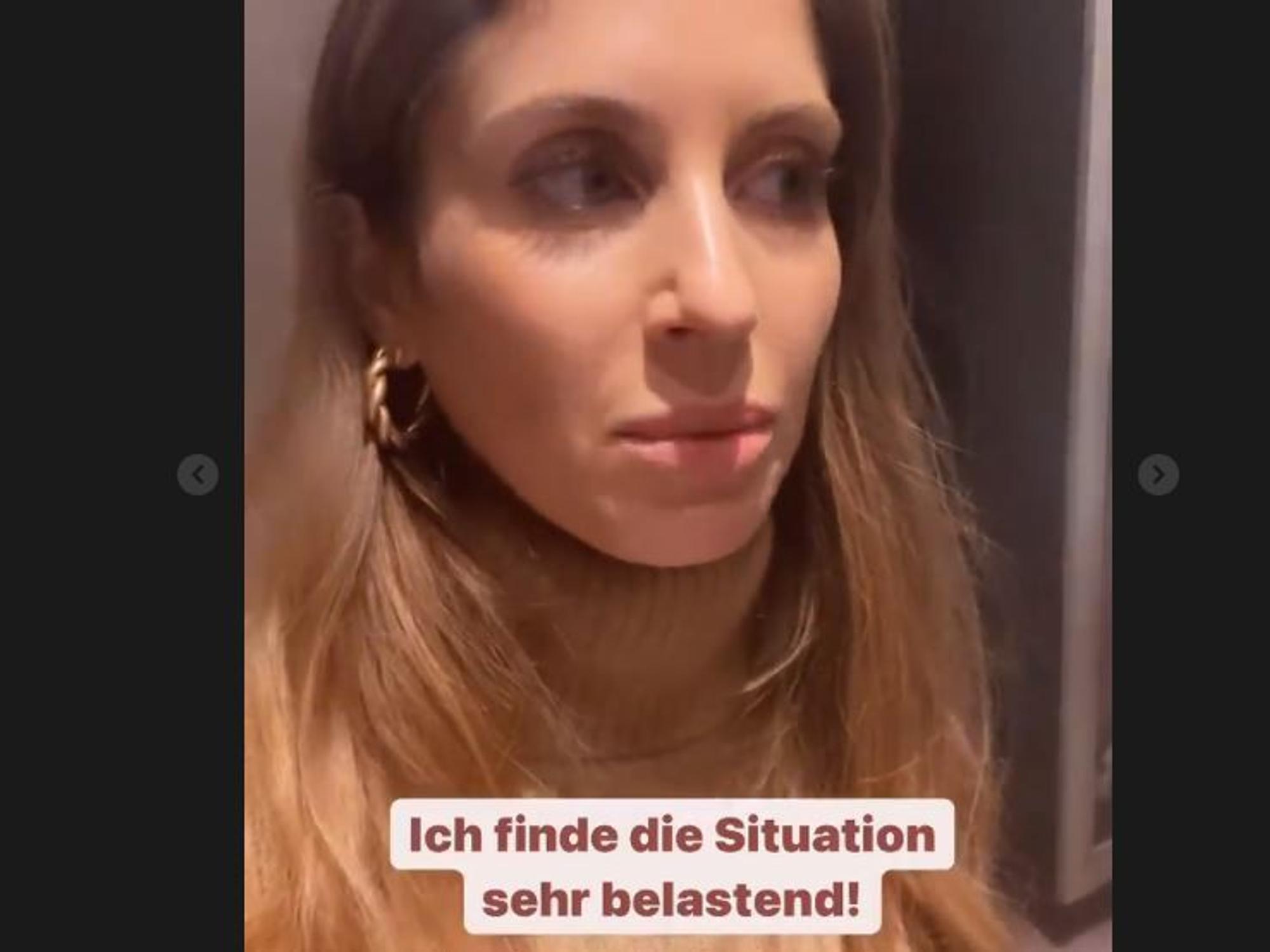 Cathy Hummels spricht in ihrer Instagram Story über die belastende Corona-Situation.