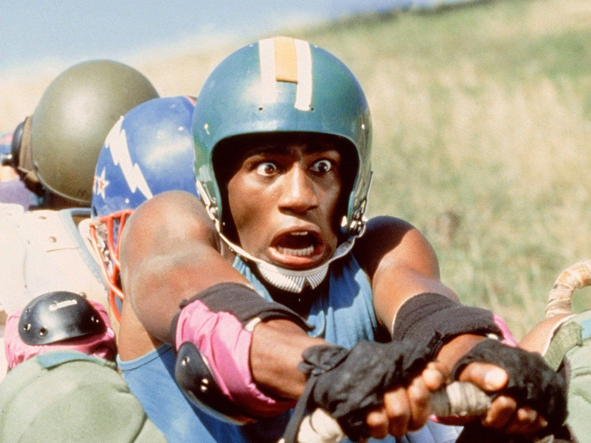 Ein jamaikanischer Bob-Pilot im Film Cool Runnings