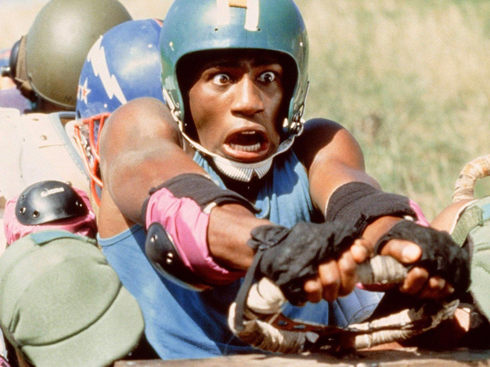 Ein jamaikanischer Bob-Pilot im Film Cool Runnings