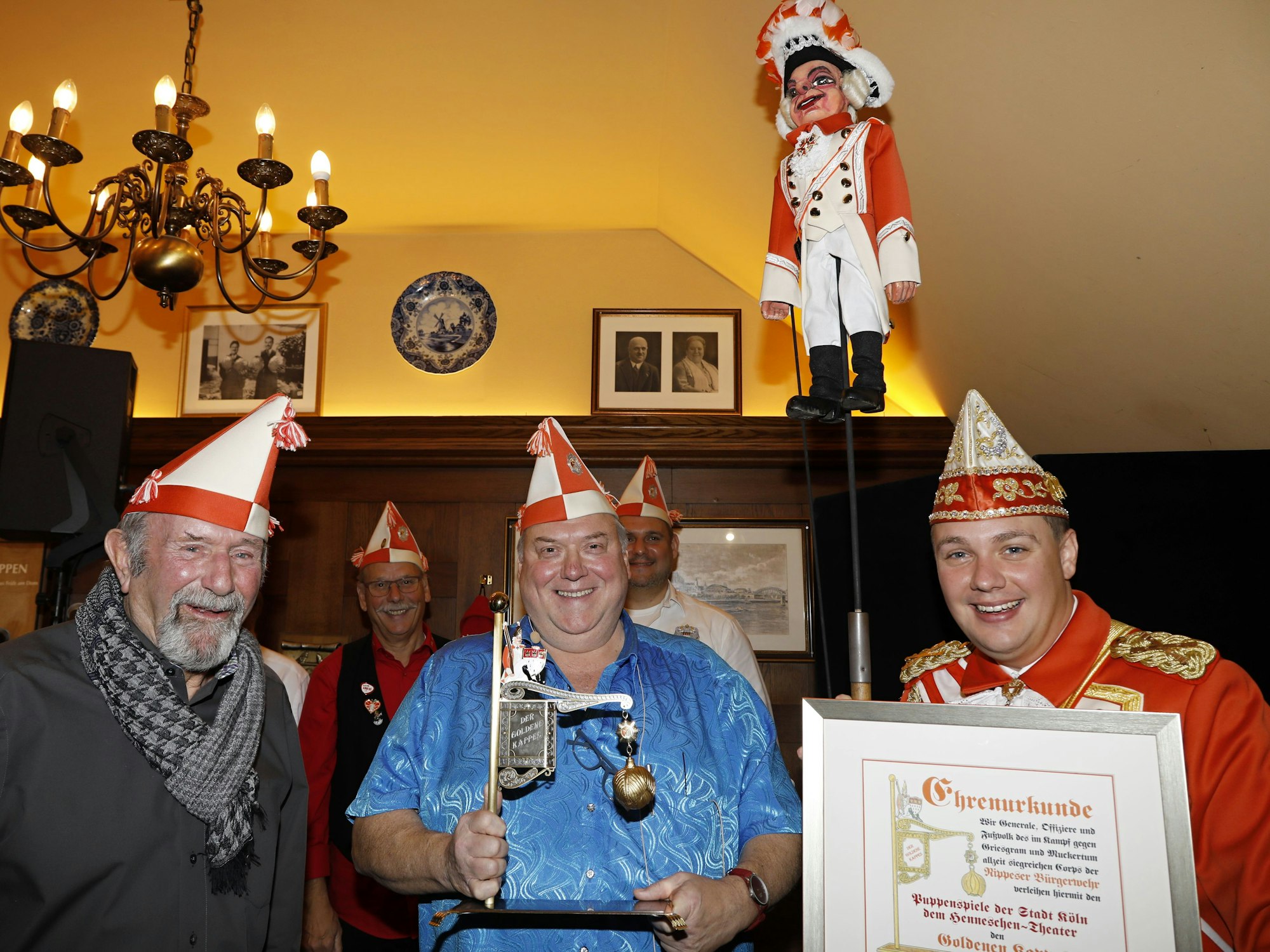 Fritz Schopps, Udo Müller und Michael Gerhold schauen in die Kamera