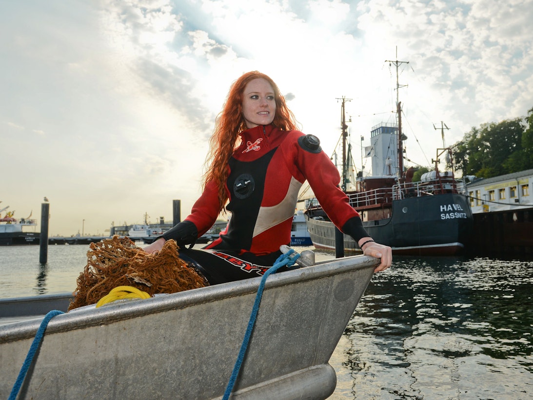 Barbara Meier, ehemalige Gewinnerin von „Germany's next Topmodel“, steckte unter dem Tiger-Kostüm bei „The Masked Singer“. Unser Foto zeigt Meier im Jahr 2016 auf Rügen.