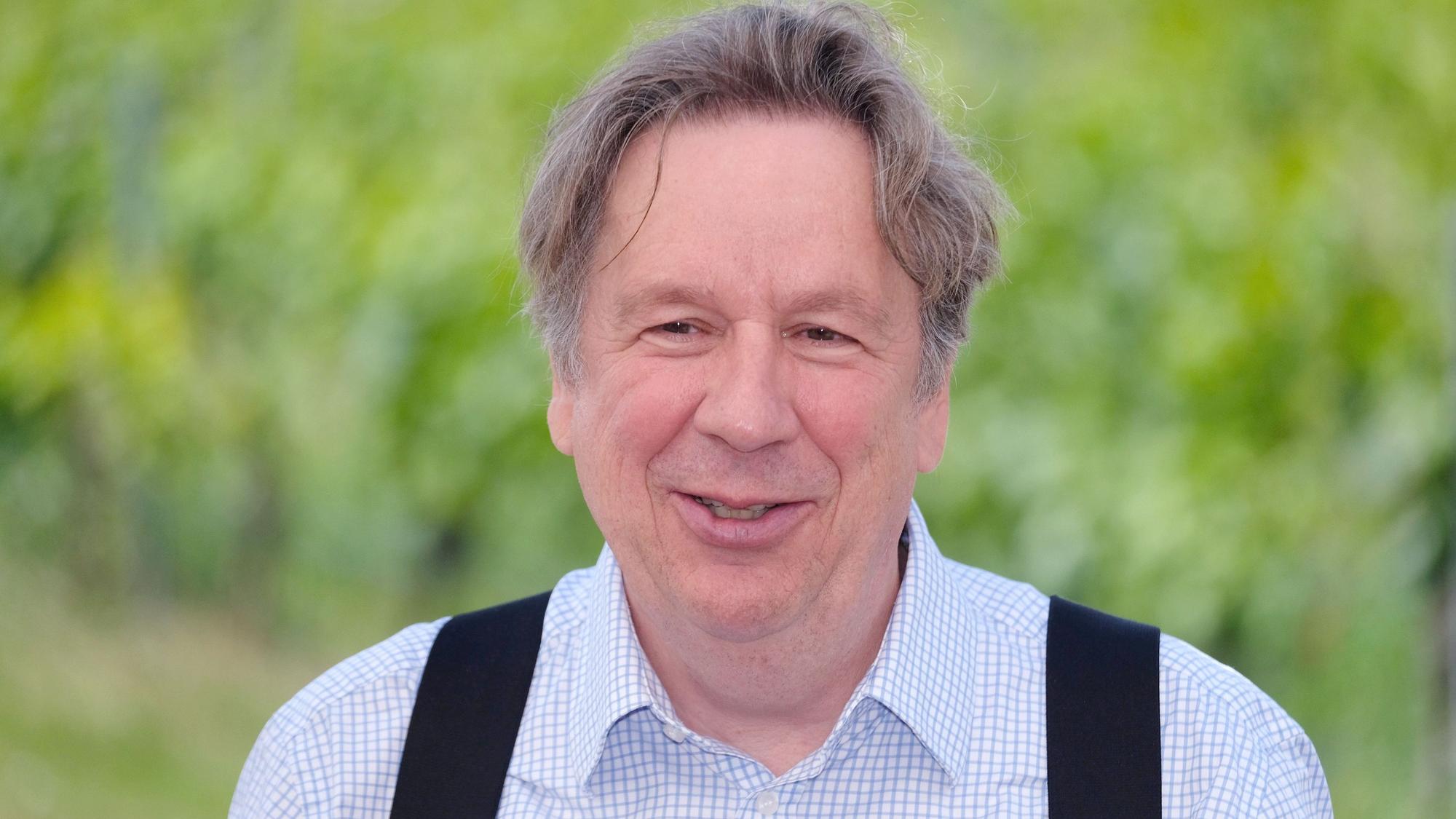 Jörg Kachelmann, Meteorologe und Moderator, spricht am 26. Juni 2021 in Roßbach vor Gästen eines Festaktes.