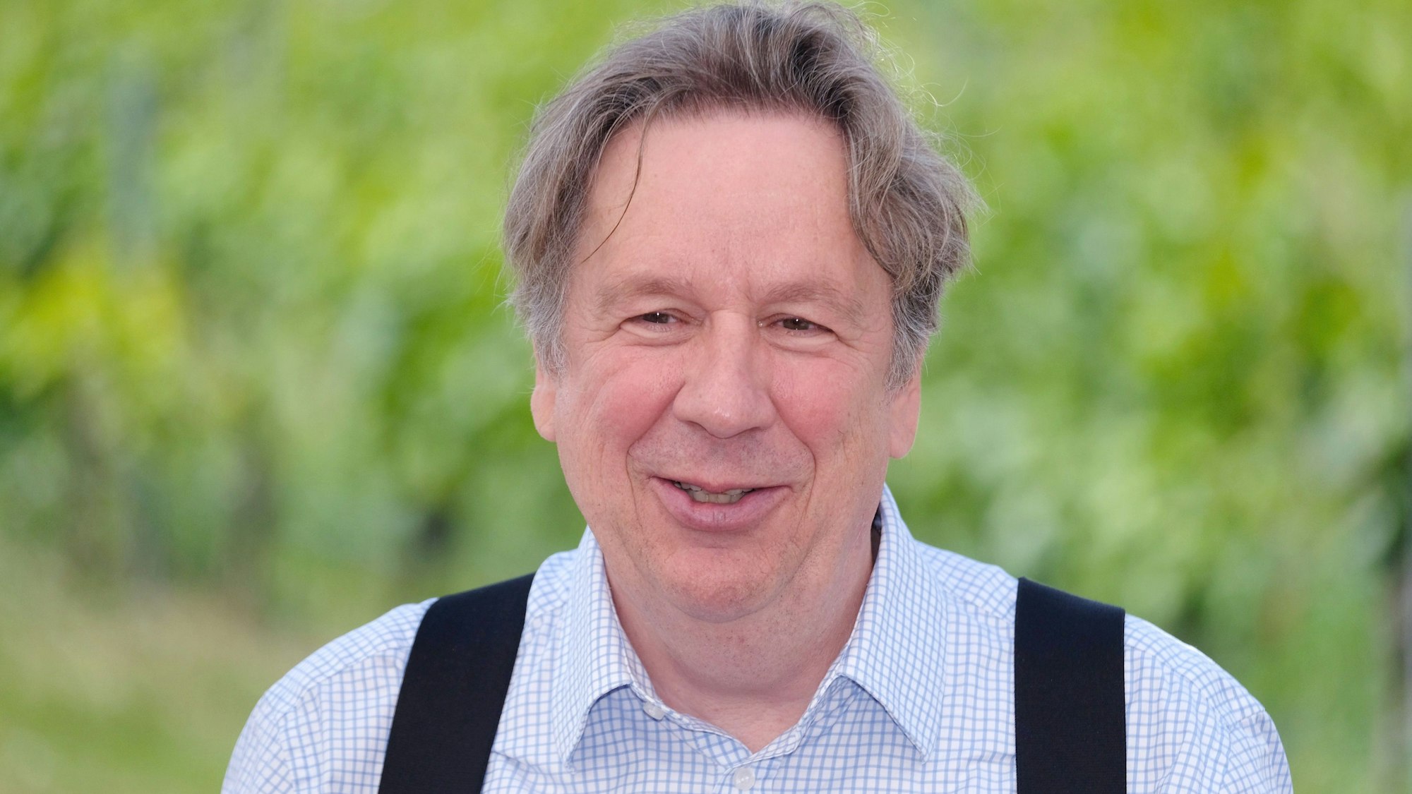 Jörg Kachelmann, Meteorologe und Moderator, spricht am 26. Juni 2021 in Roßbach vor Gästen eines Festaktes.