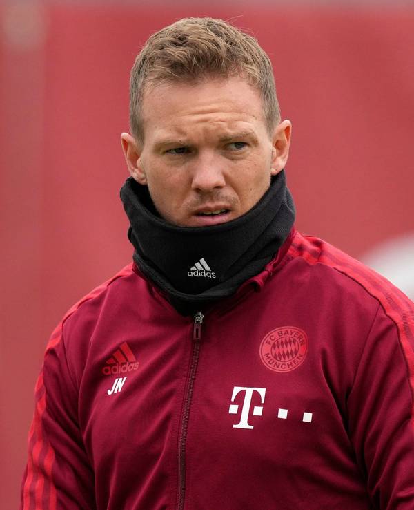 Bayern-Trainer Julian Nagelsmann beim Training des FC Bayern.