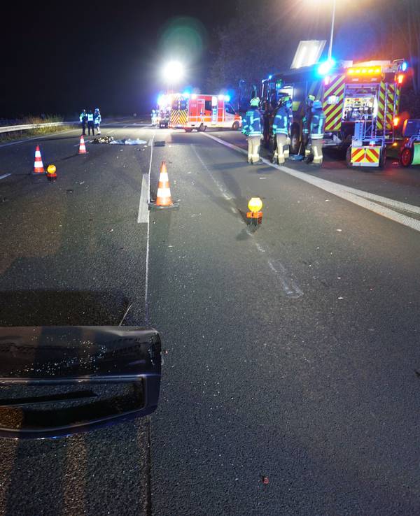 Unfallstelle auf der A3 am 22. November