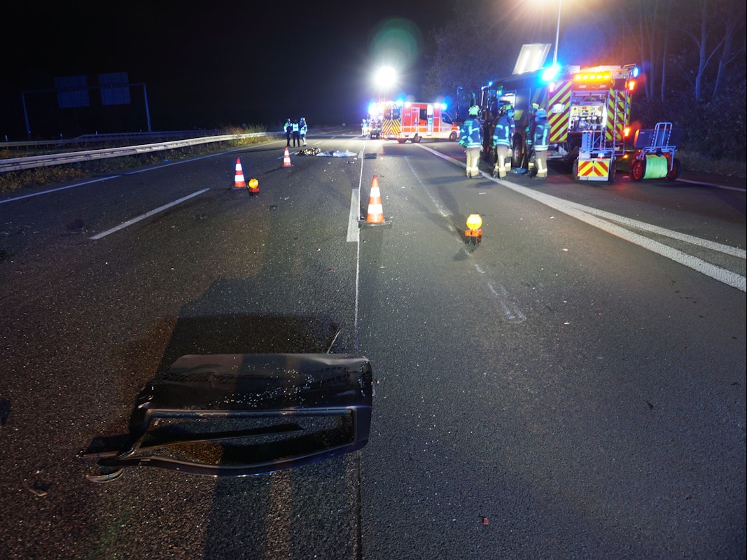 Unfallstelle auf der A3 am 22. November