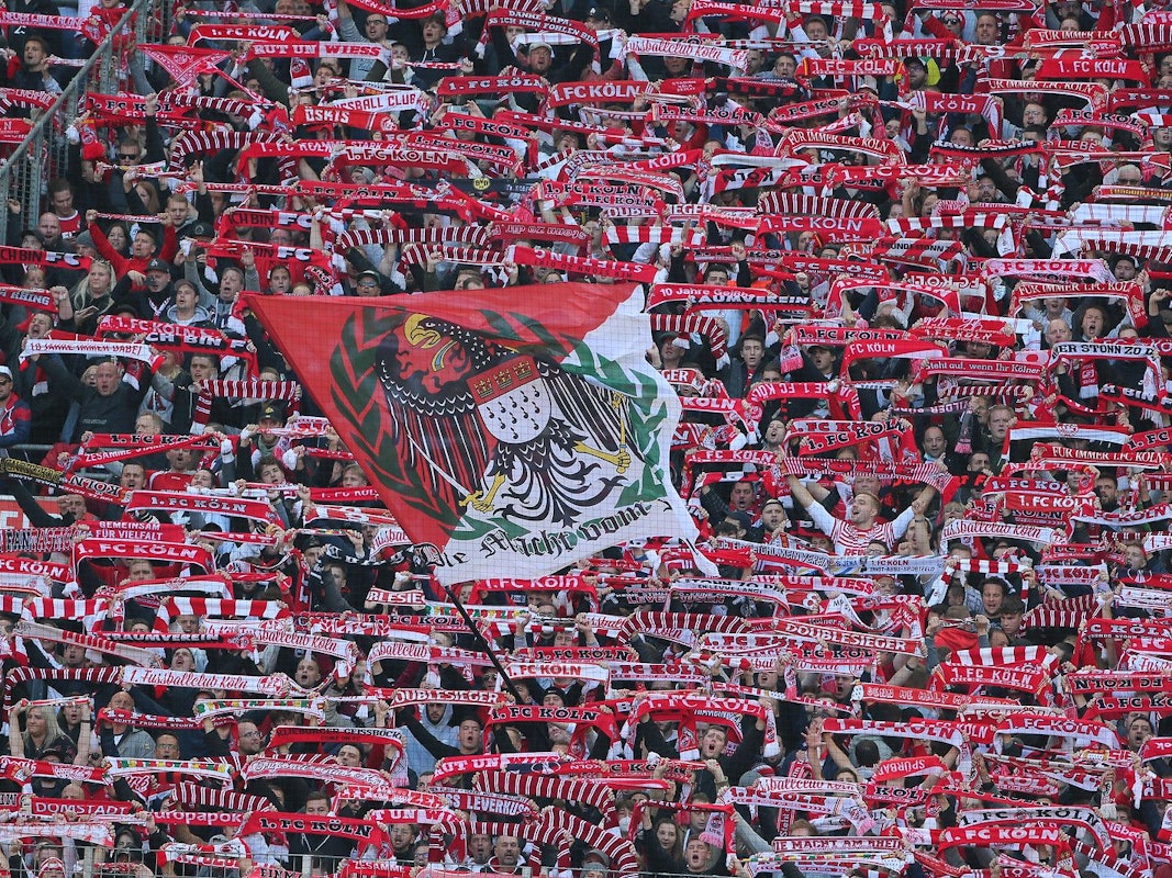 1.FC Köln vs. Bayer Leverkusen, 9. Spieltag, 24.10.20, 15.30 Uhr, Fans Südtribüne (1. FC Köln),  Bild: Herbert Bucco