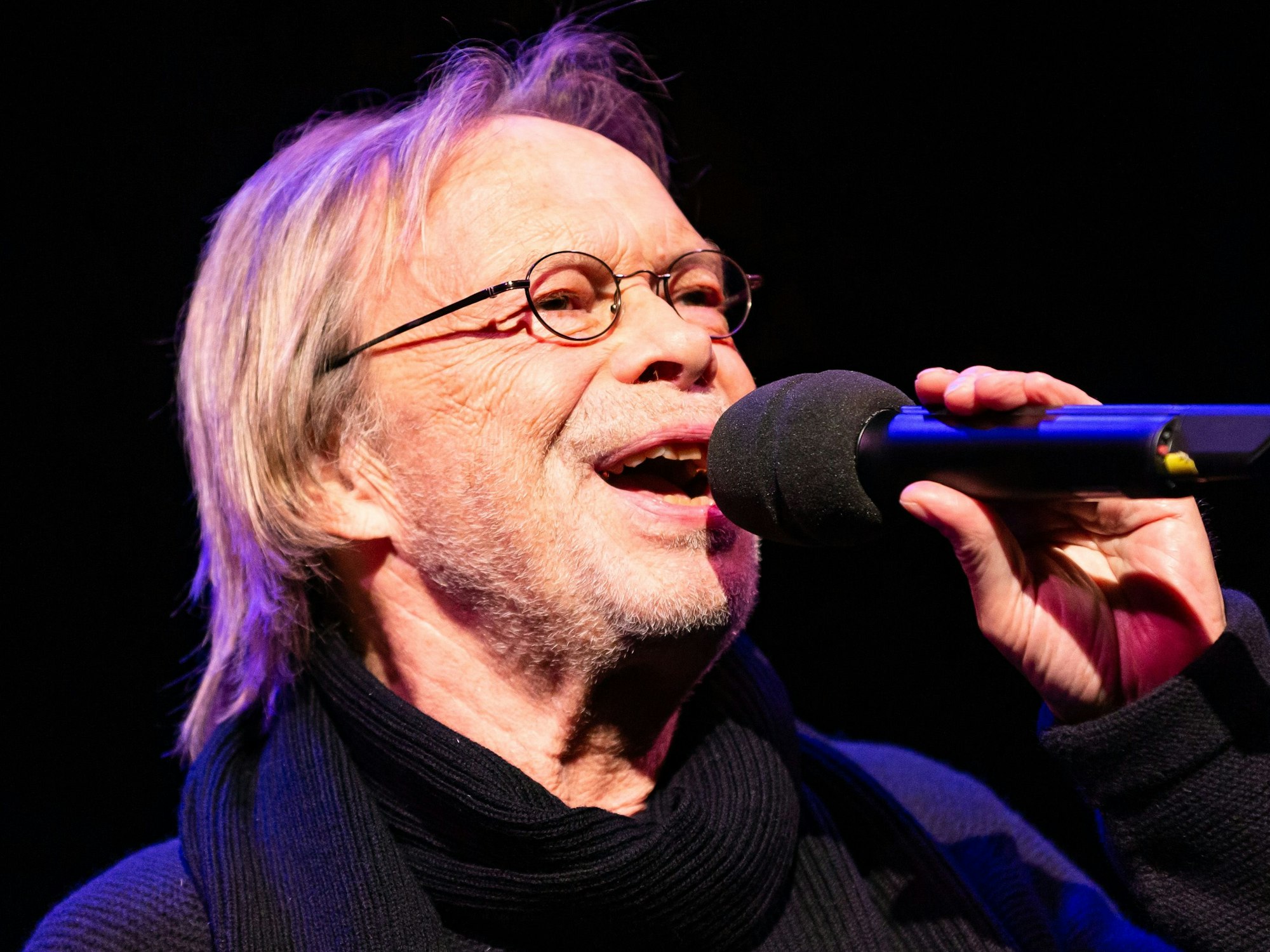 Der Sänger und Schauspieler Volker Lechtenbrink probt am 22.02.2019 im St. Pauli Theater seinen Soloabend "Kommen Sie ruhig rein".