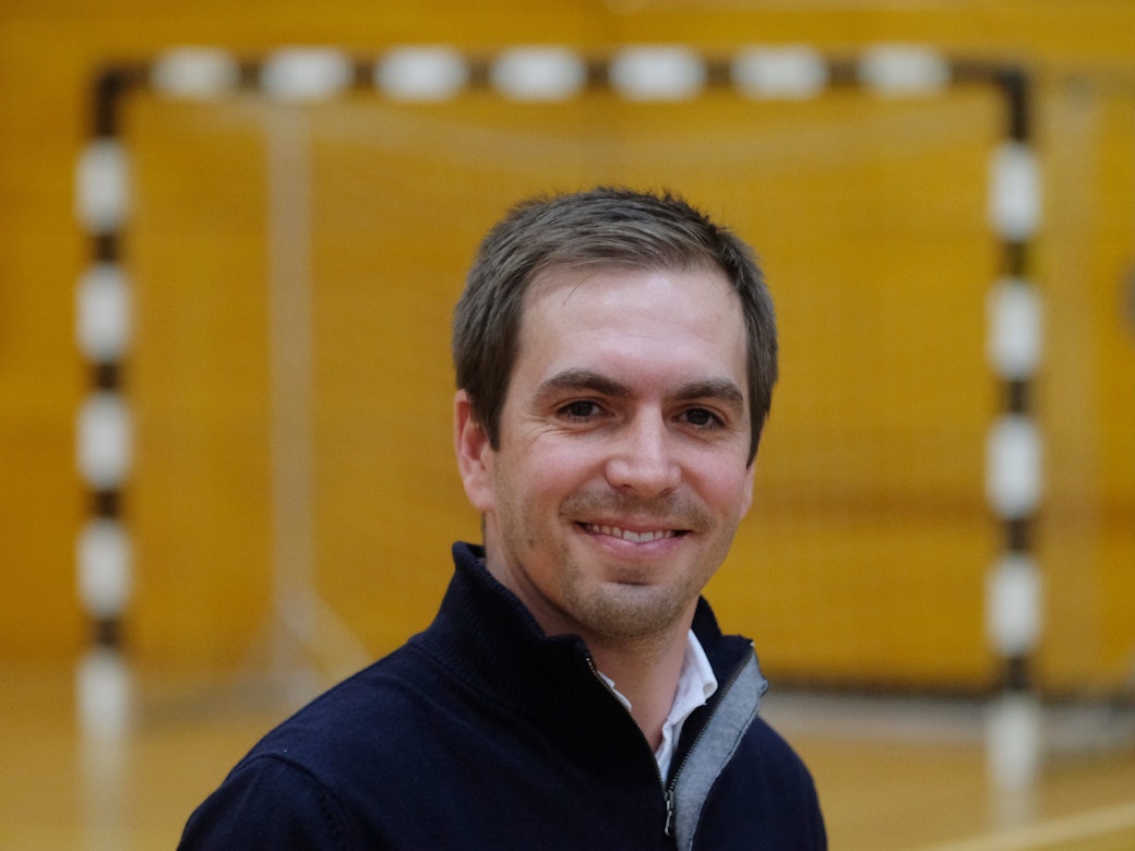 Fußball-Legende Philipp Lahm bei einer Pressekonferenz in Leipzig bezüglich des Standorts für die Europameisterschaft 2024.