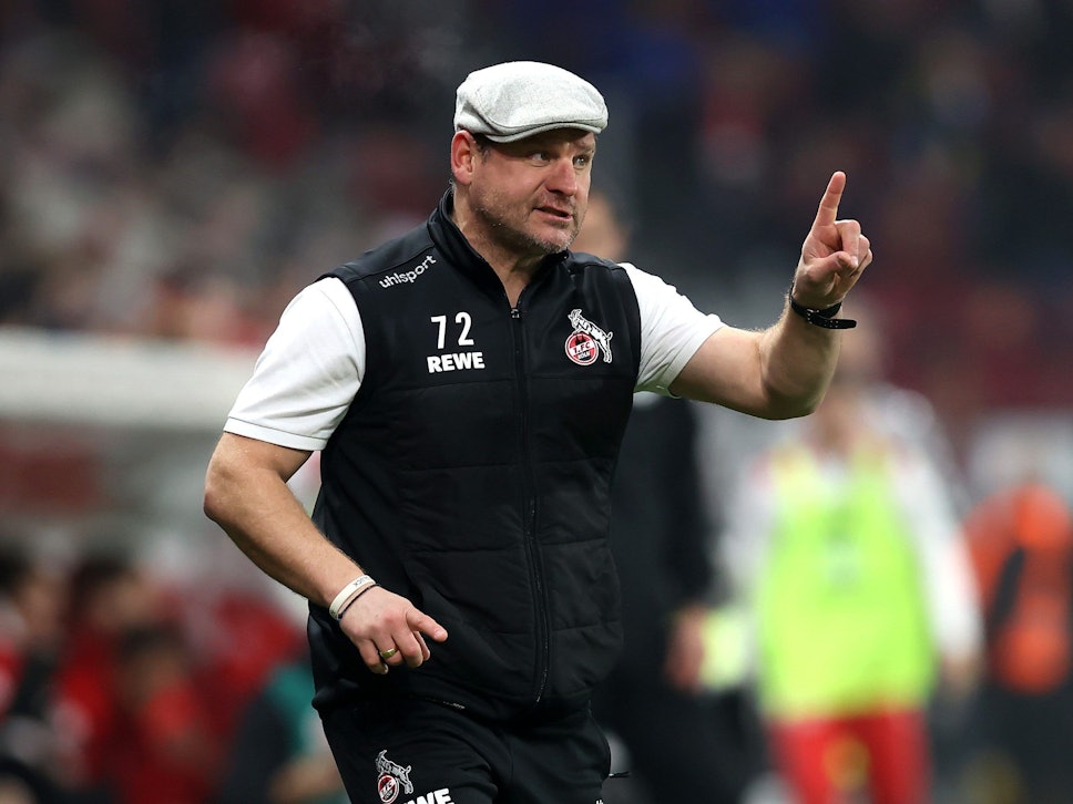 Steffen Baumgart trainiert den 1. FC Köln gegen den FSV Mainz 05.