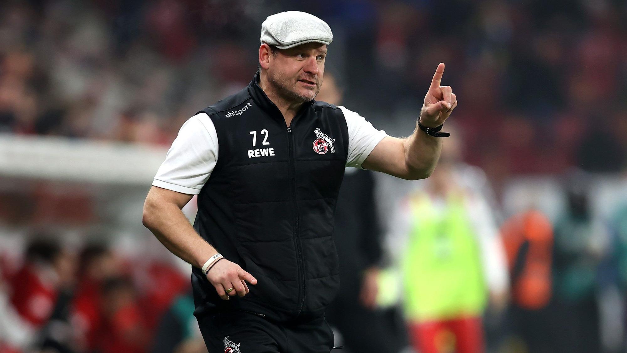 Steffen Baumgart trainiert den 1. FC Köln gegen den FSV Mainz 05.